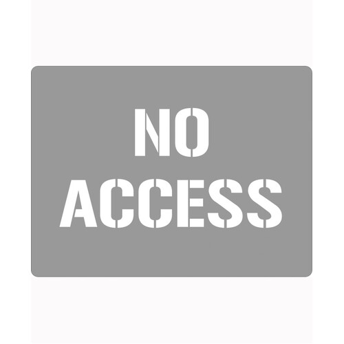 WORKWEAR, SAFETY & CORPORATE CLOTHING SPECIALISTS - 600x400mm - Poly Stencil - No Access