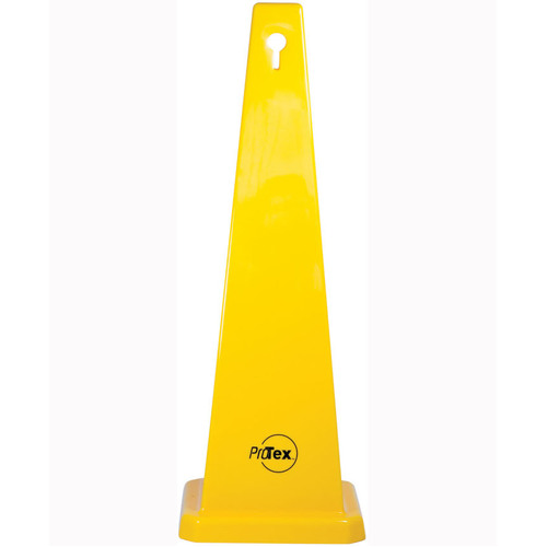 WORKWEAR, SAFETY & CORPORATE CLOTHING SPECIALISTS - 890mm Safety Cone - Blank Yellow