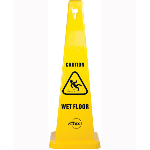 WORKWEAR, SAFETY & CORPORATE CLOTHING SPECIALISTS 890mm Safety Cone - Caution Wet Floor
