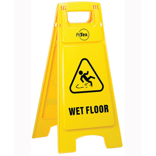 WORKWEAR, SAFETY & CORPORATE CLOTHING SPECIALISTS Premium Plastic Sign Stand - Double Sided - Wet Floor