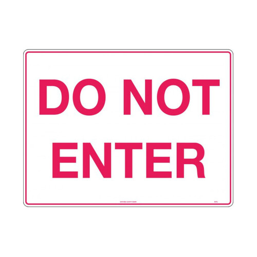 WORKWEAR, SAFETY & CORPORATE CLOTHING SPECIALISTS Premium Plastic Sign Stand - Double Sided - Do Not Enter