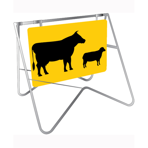 WORKWEAR, SAFETY & CORPORATE CLOTHING SPECIALISTS 900x600mm - Class 1 - Swing Stand and Sign - Stock Picto