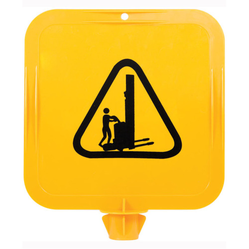 WORKWEAR, SAFETY & CORPORATE CLOTHING SPECIALISTS Yellow Lock-In Sign Frame - Walkie Stacker Pictogram
