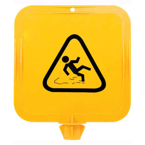 WORKWEAR, SAFETY & CORPORATE CLOTHING SPECIALISTS Yellow Lock-In Sign Frame - Wet Floor Pictogram