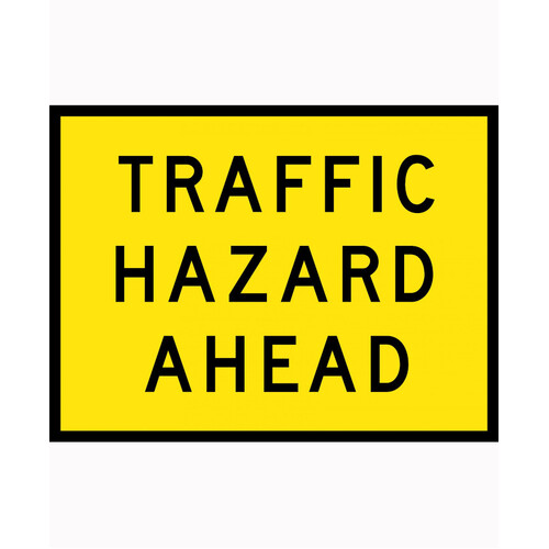 WORKWEAR, SAFETY & CORPORATE CLOTHING SPECIALISTS 1200x900mm - Boxed Edge - Cl.1 - Traffic Hazard Ahead