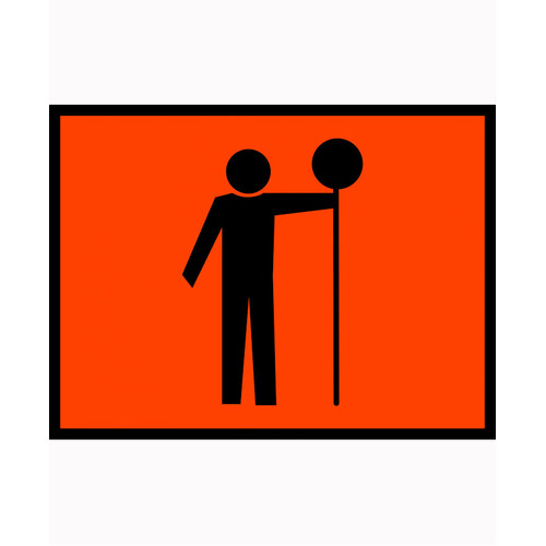 WORKWEAR, SAFETY & CORPORATE CLOTHING SPECIALISTS 900x600mm - Boxed Edge - Cl.1 - Traffic Controller (Symbolic)