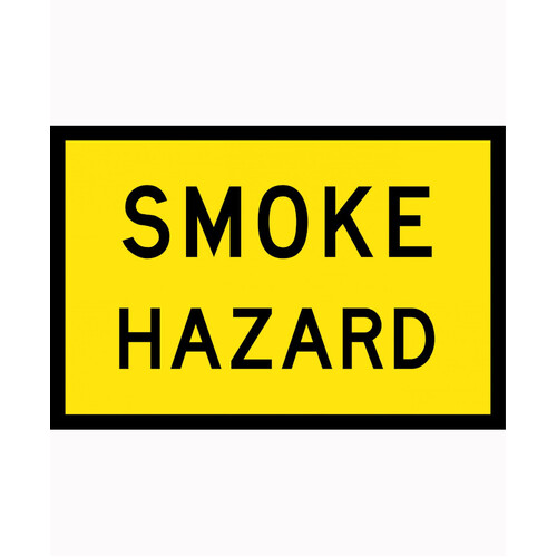 WORKWEAR, SAFETY & CORPORATE CLOTHING SPECIALISTS 1200x900mm - Boxed Edge - Cl1 - Smoke Hazard