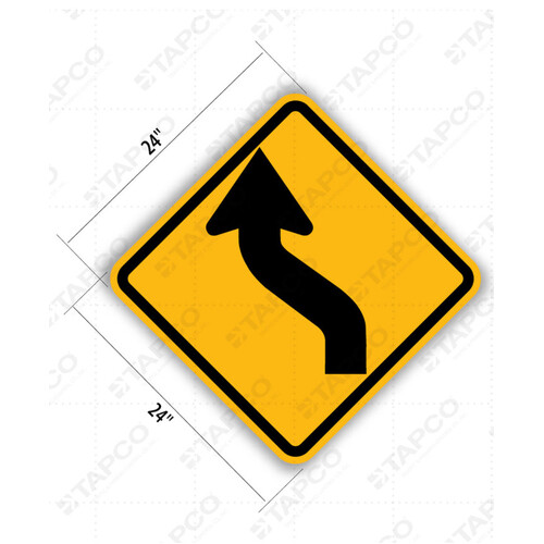 WORKWEAR, SAFETY & CORPORATE CLOTHING SPECIALISTS 600x300mm - Class 1 - Corflute - Lane Status Open (Arrow Up with Curve Left)