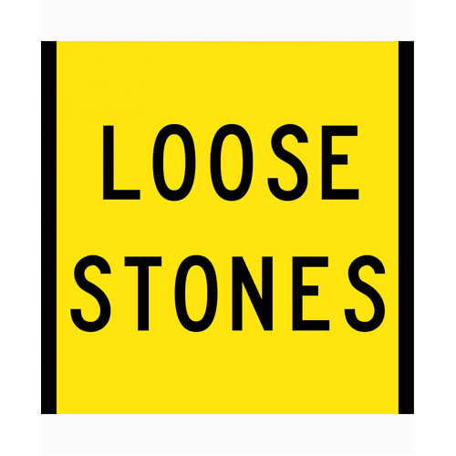 WORKWEAR, SAFETY & CORPORATE CLOTHING SPECIALISTS 600x600mm - Class 1 - Corflute - Loose Stones