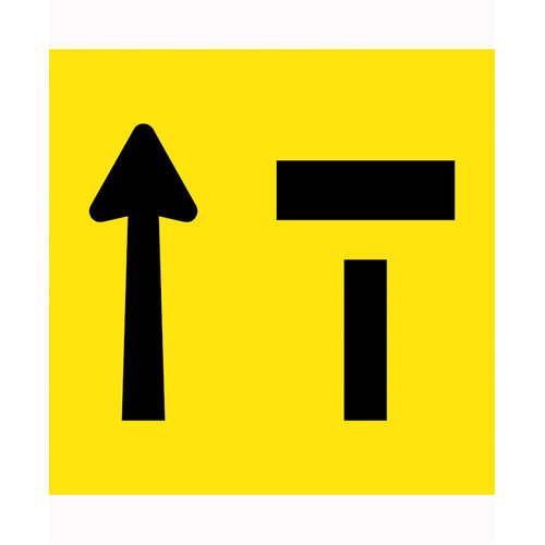 WORKWEAR, SAFETY & CORPORATE CLOTHING SPECIALISTS 600x600mm - Class 1 - Corflute - Lane Status Closed (T) - Open (Arrow Up)