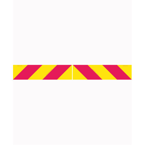 WORKWEAR, SAFETY & CORPORATE CLOTHING SPECIALISTS - 900x150mm - Self Adhesive - Cl.2 - 2 pieces - Candy Stripes