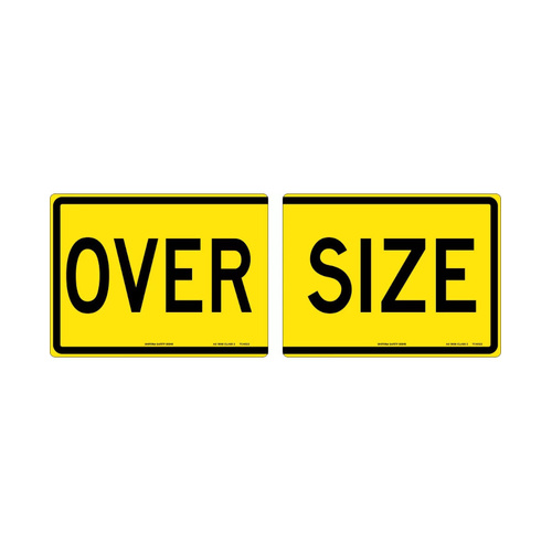 WORKWEAR, SAFETY & CORPORATE CLOTHING SPECIALISTS 510x250mm - Self Adhesive - Cl.2 - 2 piece - Over Size