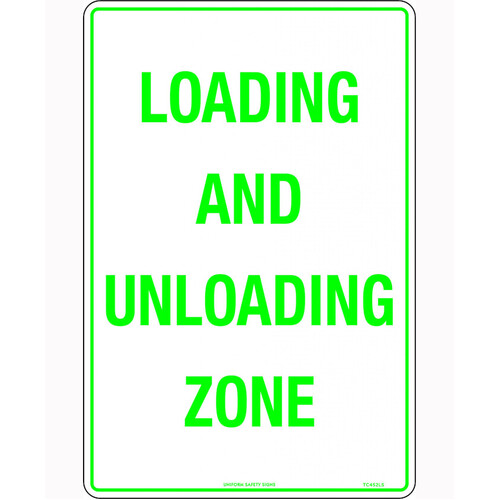 WORKWEAR, SAFETY & CORPORATE CLOTHING SPECIALISTS - 450x300mm - Metal - Loading And Unloading Zone