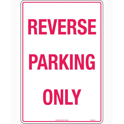 WORKWEAR, SAFETY & CORPORATE CLOTHING SPECIALISTS - 450x300mm - Metal - Reverse Parking Only