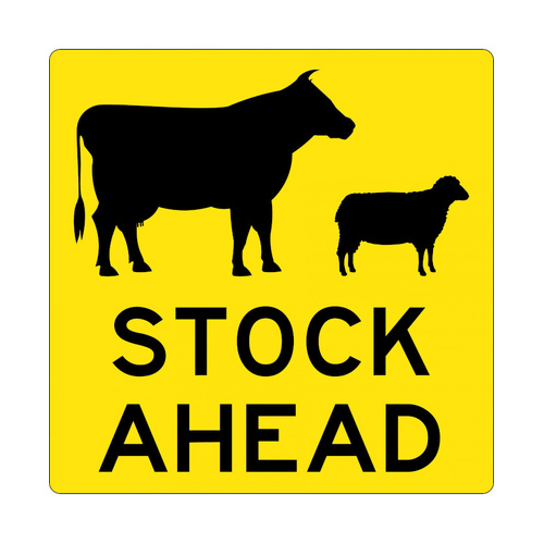 WORKWEAR, SAFETY & CORPORATE CLOTHING SPECIALISTS 600x600mm - Metal - Black/Yellow - Symbolic Stock Picto - Stock Ahead