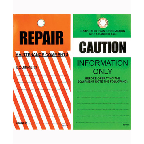 WORKWEAR, SAFETY & CORPORATE CLOTHING SPECIALISTS Tear Proof Tags - Pkt 25 - Repair Tags