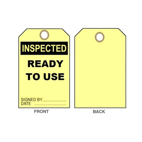 WORKWEAR, SAFETY & CORPORATE CLOTHING SPECIALISTS - 75x160mm - Tear Proof Tags - Pkt of 100 - Inspected Ready to Use
