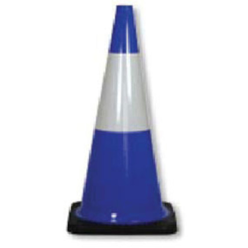 WORKWEAR, SAFETY & CORPORATE CLOTHING SPECIALISTS - 700mm - Cl.1 Reflective - Traffic Cones - Fluorescent Blue