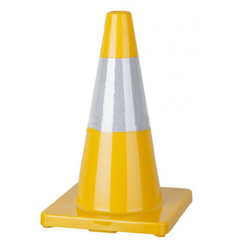 WORKWEAR, SAFETY & CORPORATE CLOTHING SPECIALISTS - 700mm - Yellow Traffic Cones [FREIGHT CHARGES APPLY]