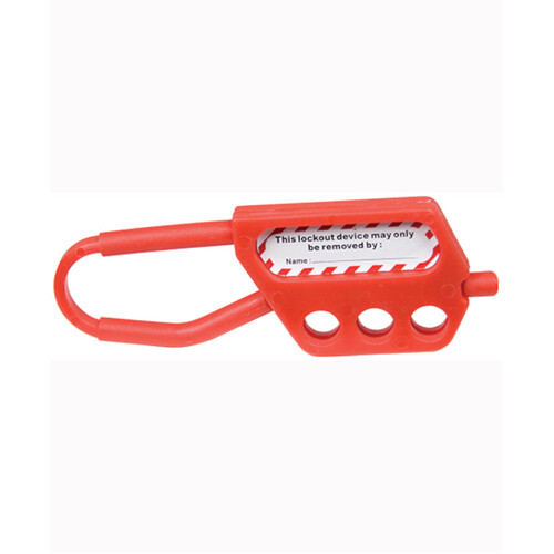 WORKWEAR, SAFETY & CORPORATE CLOTHING SPECIALISTS Economy Red Nylon Lockout Hasp (3 Hole)