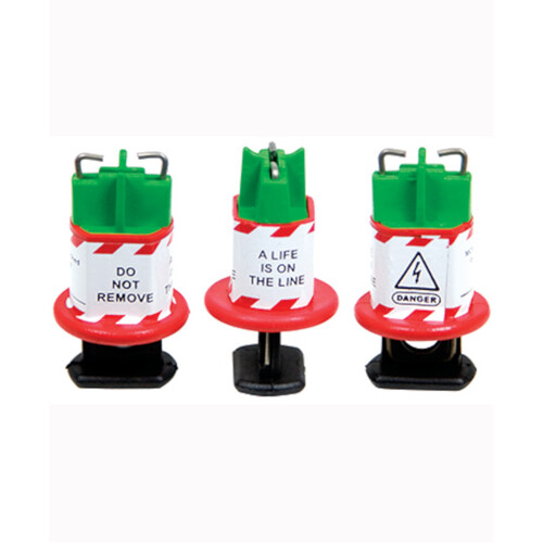 WORKWEAR, SAFETY & CORPORATE CLOTHING SPECIALISTS Miniature Circuit Breaker Lockout - Pin In - Set 3