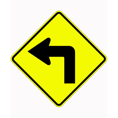 WORKWEAR, SAFETY & CORPORATE CLOTHING SPECIALISTS 300x900mm - Aluminium Class 1 Reflective - Turn Right Picto (Braced x3)