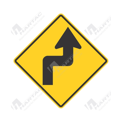 WORKWEAR, SAFETY & CORPORATE CLOTHING SPECIALISTS - 750x750mm - Aluminium - Class 1 Reflective - Reverse Turn Right Picto