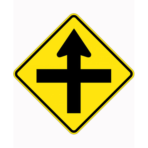 WORKWEAR, SAFETY & CORPORATE CLOTHING SPECIALISTS 750x750mm - Aluminium - Class 1 Reflective - Cross Road