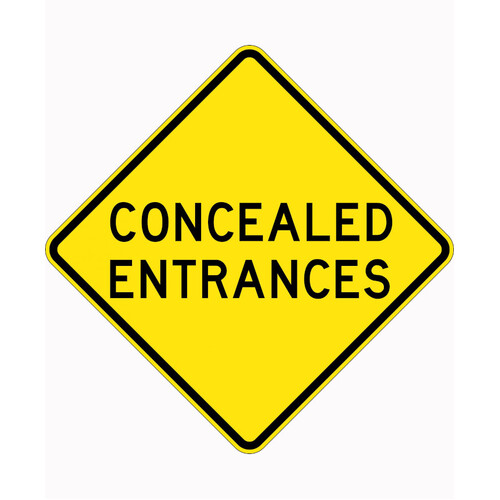 WORKWEAR, SAFETY & CORPORATE CLOTHING SPECIALISTS 900x900mm - Aluminium - Class 1 Reflective - Concealed Entrances