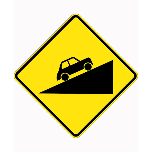 WORKWEAR, SAFETY & CORPORATE CLOTHING SPECIALISTS - 600x600mm - Aluminium - Class 1 Reflective - Steep Climb