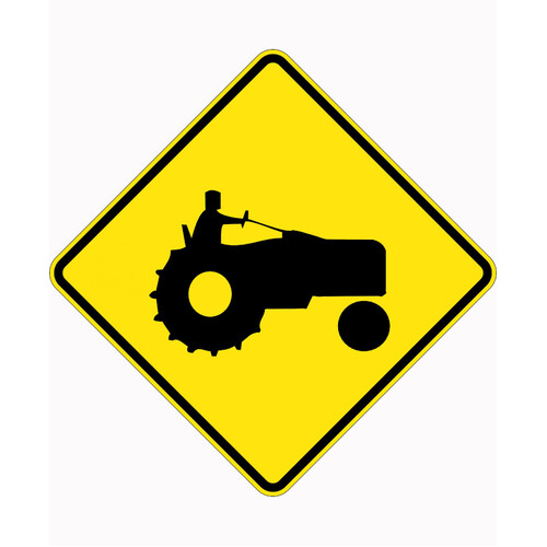 WORKWEAR, SAFETY & CORPORATE CLOTHING SPECIALISTS - 750x750mm - Aluminium - Class 1 Reflective - Tractor Picto