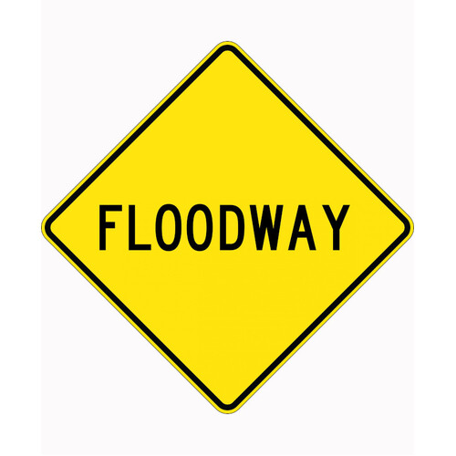 WORKWEAR, SAFETY & CORPORATE CLOTHING SPECIALISTS - 900x900mm - Aluminium - Class 1 Reflective - Floodway