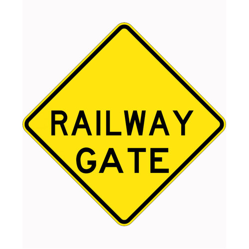 WORKWEAR, SAFETY & CORPORATE CLOTHING SPECIALISTS 750x750mm - Aluminium - Class 1 Reflective - Railway Gate