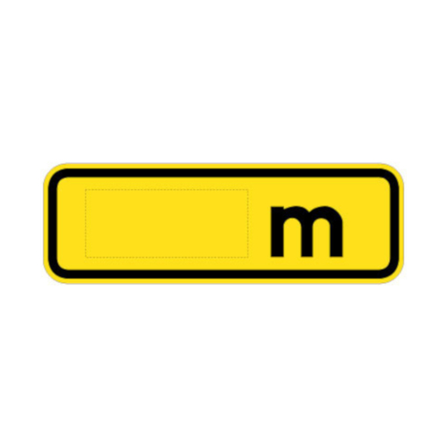 WORKWEAR, SAFETY & CORPORATE CLOTHING SPECIALISTS - 600x200mm - Aluminium - Class 1 Reflective - Distance __m