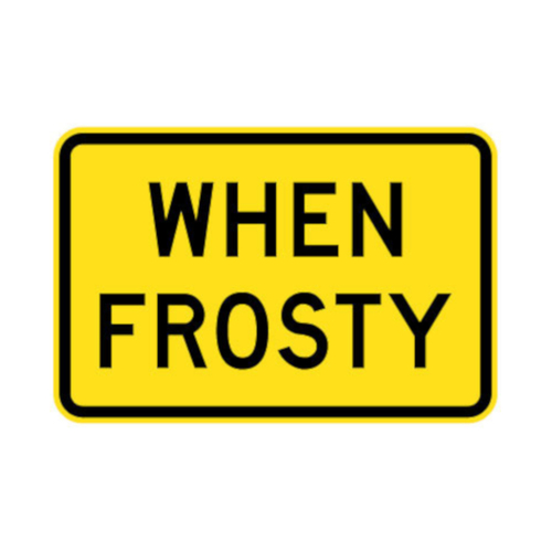 WORKWEAR, SAFETY & CORPORATE CLOTHING SPECIALISTS - 900x600mm - Aluminium - Class 1 Reflective - When Frosty