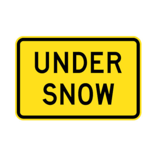 WORKWEAR, SAFETY & CORPORATE CLOTHING SPECIALISTS 900x600mm - Aluminium - Class 1 Reflective - Under Snow