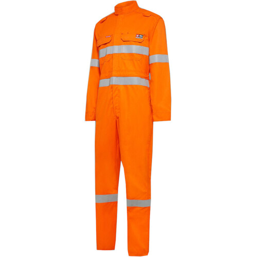 WORKWEAR, SAFETY & CORPORATE CLOTHING SPECIALISTS - Protect - SHIELDTEC FR LIGHTWEIGHT HI-VISIBILITY COVERALL WITH FR TAPE