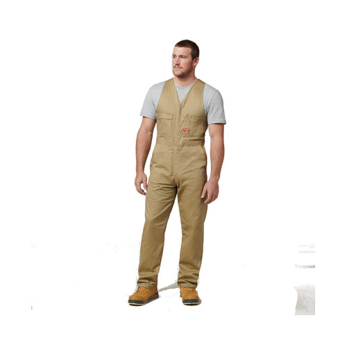 WORKWEAR, SAFETY & CORPORATE CLOTHING SPECIALISTS Foundations - Hi-Visibility Two Tone Cotton Drill Action Back Overall