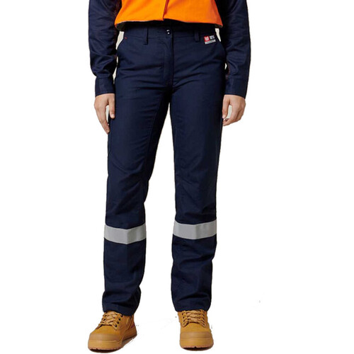 WORKWEAR, SAFETY & CORPORATE CLOTHING SPECIALISTS Protect - Shieldtec Womens Flat Front Cargo Pant wth Tape