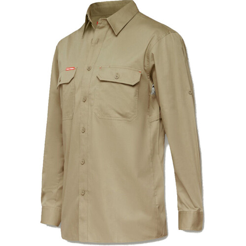 WORKWEAR, SAFETY & CORPORATE CLOTHING SPECIALISTS Core - Mens L/S L/weight Ventilated Shirt