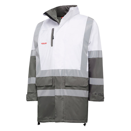 WORKWEAR, SAFETY & CORPORATE CLOTHING SPECIALISTS - Foundations - Biomotion Infrastructure Two Tone Jacket With H Front X Back Tape