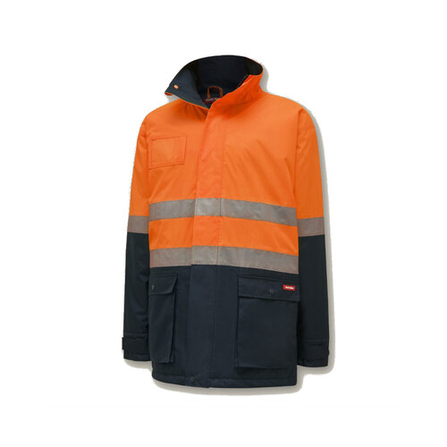 WORKWEAR, SAFETY & CORPORATE CLOTHING SPECIALISTS Core - HI-VISIBILITY 2TONE QUILTED JACKET WITH TAPE