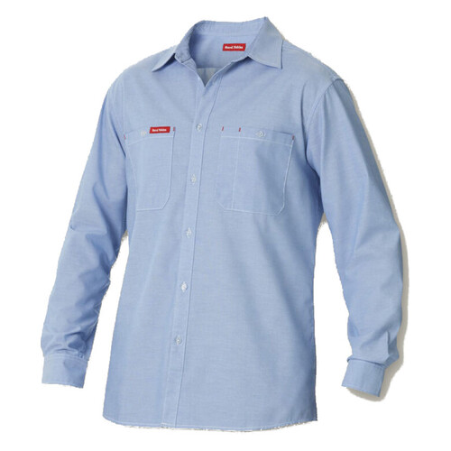 WORKWEAR, SAFETY & CORPORATE CLOTHING SPECIALISTS - Foundations - Chambray Shirt Long Sleeve