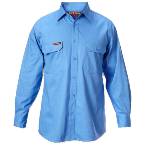 WORKWEAR, SAFETY & CORPORATE CLOTHING SPECIALISTS Foundations - Cotton Drill Shirt Long Sleeve