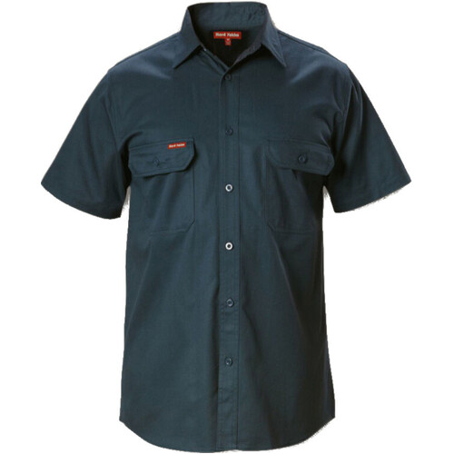 WORKWEAR, SAFETY & CORPORATE CLOTHING SPECIALISTS Foundations - Cotton Drill Shirt Short Sleeve