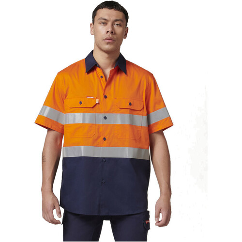 WORKWEAR, SAFETY & CORPORATE CLOTHING SPECIALISTS - S/S HV 2T TAPE SHIRT