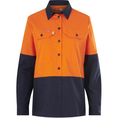 WORKWEAR, SAFETY & CORPORATE CLOTHING SPECIALISTS - WM LS HV 2TVNT SHIRT