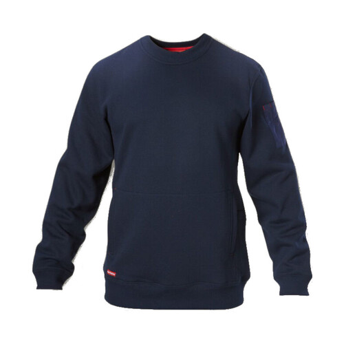 WORKWEAR, SAFETY & CORPORATE CLOTHING SPECIALISTS Foundations - Brushed Fleece Crew Neck Jumper