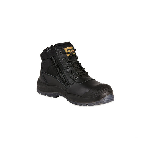 WORKWEAR, SAFETY & CORPORATE CLOTHING SPECIALISTS Foundations - Utility Side Zip Boot - Black